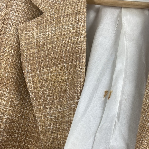 Tailleur Platinum blazer jacket shades of tan beige classic - Picture 10 of 15